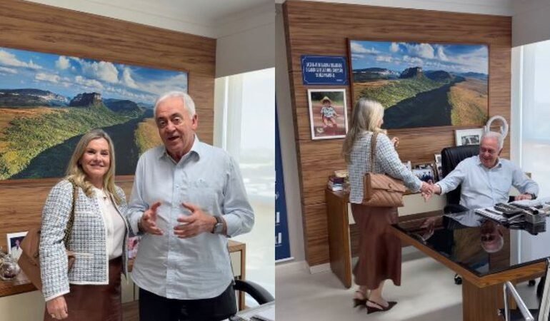 Em tom descontraído, Otto Alencar canta Chico Buarque durante reunião com Ivana Bastos