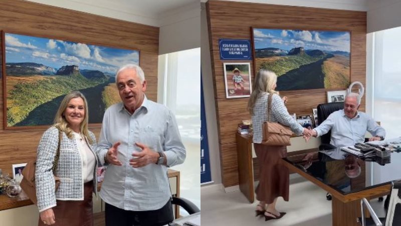 Em tom descontraído, Otto Alencar canta Chico Buarque durante reunião com Ivana Bastos