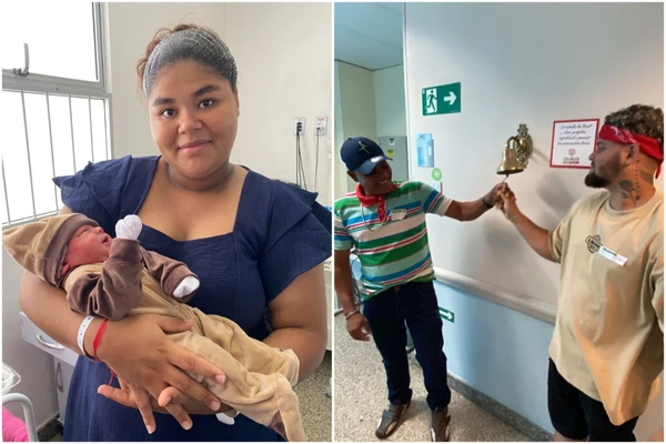 Ex-paciente oncológico retorna ao HEC para celebrar nascimento do primeiro filho