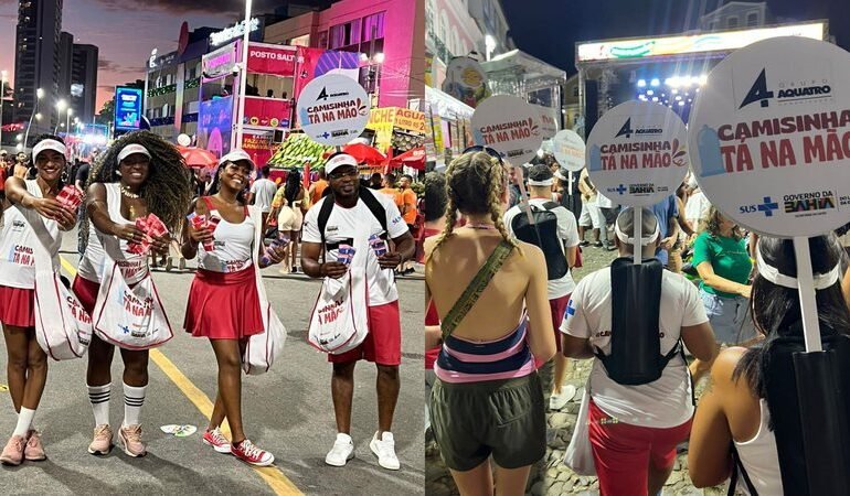 Ação “Camisinha Tá na Mão” distribui milhões de preservativos no Carnaval de Salvador 2026