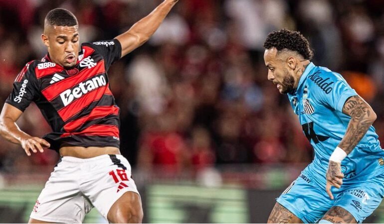Neymar desfalca Santos contra o Flamengo no Brasileirão